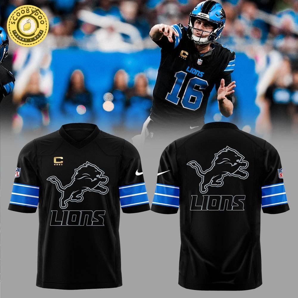 Limited Edition Detroit Lions New Season 2024 Black Football Jersey - Team Spirit Wear Limited Edition Detroit Lions New Season 2024 Black Football Jersey - Team Spirit Wear