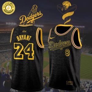 Limited Edition Los Angeles Dodgers x Kobe Bryant Basketball Jersey | MLB x NBA Kobe Bryant Tribute Jersey