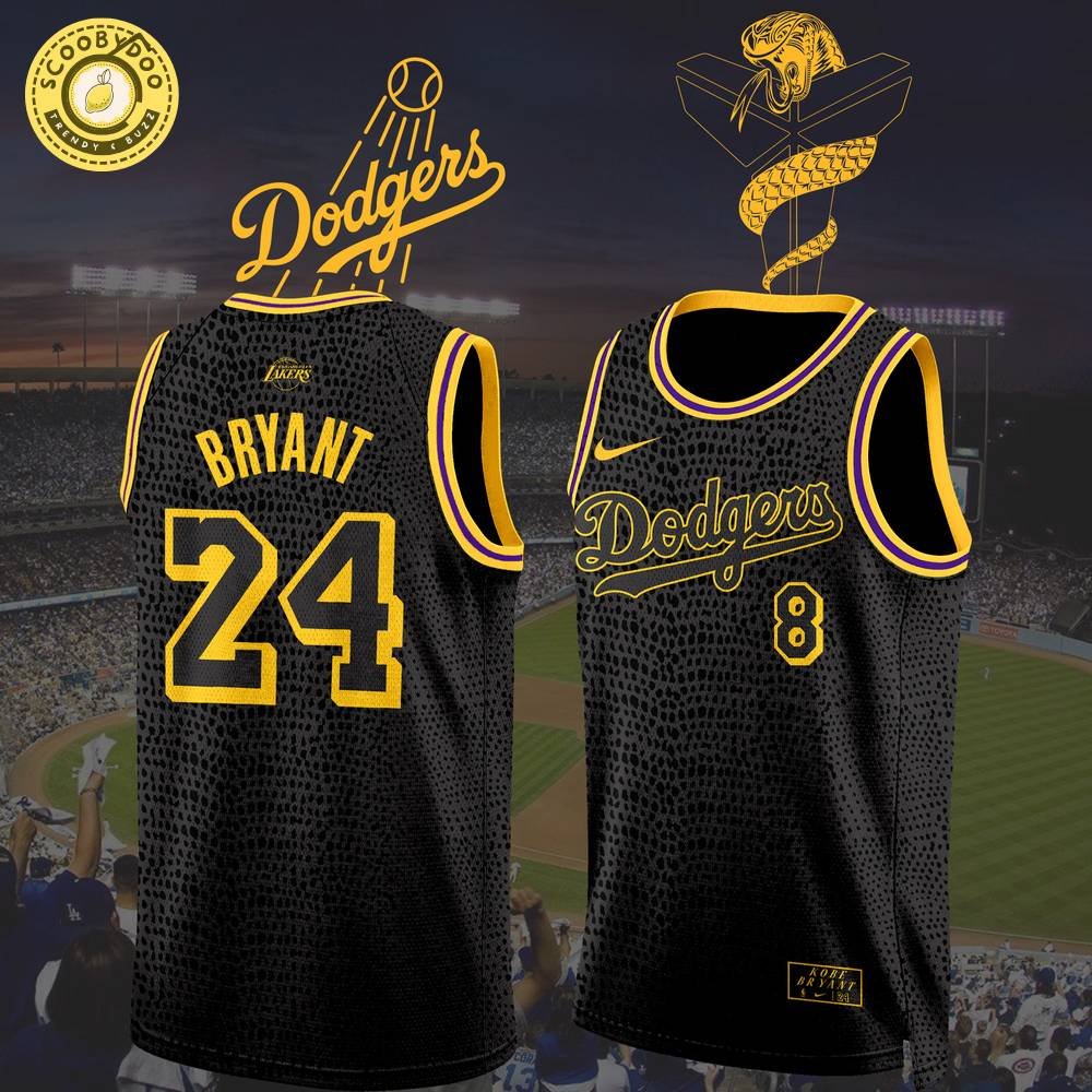 Limited Edition Los Angeles Dodgers x Kobe Bryant Basketball Jersey | MLB x NBA Kobe Bryant Tribute Jersey Limited Edition Los Angeles Dodgers x Kobe Bryant Basketball Jersey | MLB x NBA Kobe Bryant Tribute Jersey