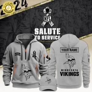 Limited Edition Minnesota Vikings Veterans Day Hoodie 2024