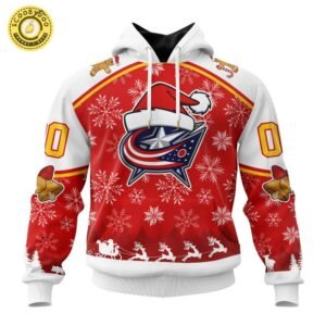 Limited Edition NHL Columbus Blue Jackets Special Merry Christmas Hoodie