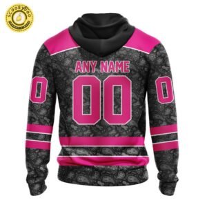 Limited Edition NHL Columbus Blue Jackets Special Pink In The Rink Fight Breast Cancer Hoodie