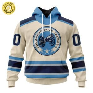 Limited Edition NHL Columbus Blue Jackets Special Reverse Retro Hoodie