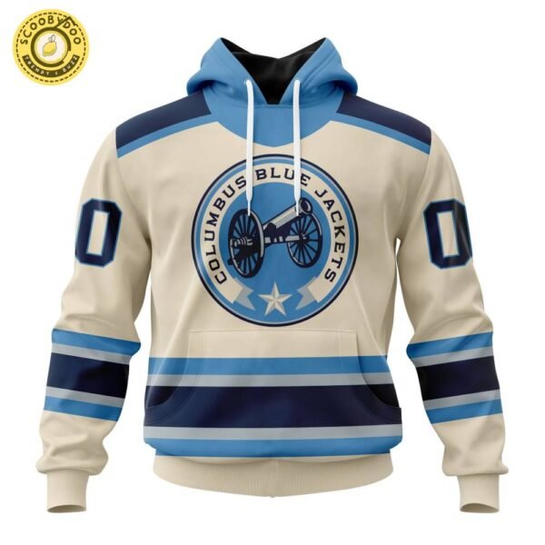 Limited Edition NHL Columbus Blue Jackets Special Reverse Retro Hoodie