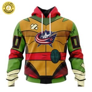 Limited Edition NHL Columbus Blue Jackets Special Teenage Mutant Ninja Turtles Hoodie