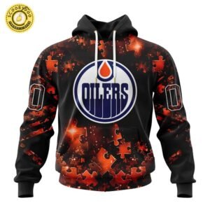 Limited Edition NHL Edmonton Oilers Special Autism Awareness Design Hoodie 2024
