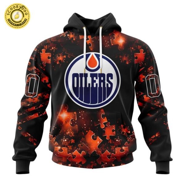 Limited Edition NHL Edmonton Oilers Special Autism Awareness Design Hoodie 2024