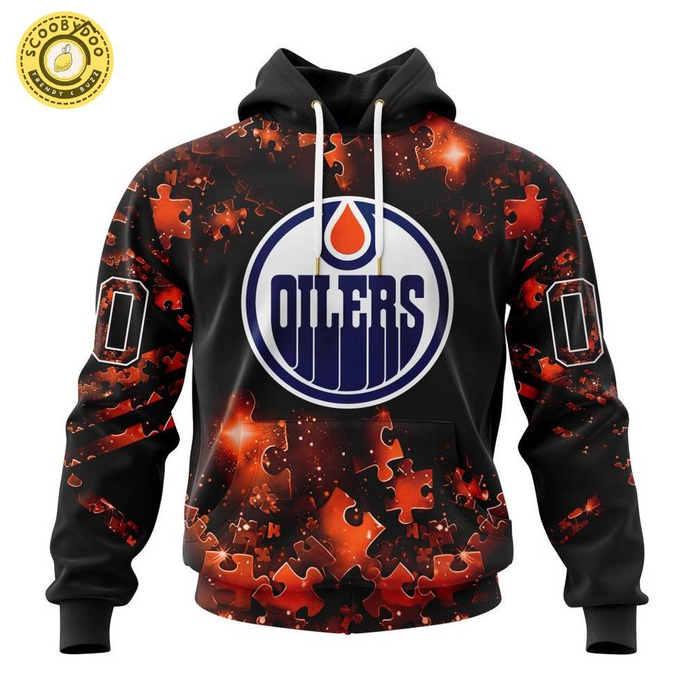Limited Edition NHL Edmonton Oilers Special Autism Awareness Design Hoodie 2024 Limited Edition NHL Edmonton Oilers Special Autism Awareness Design Hoodie 2024