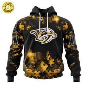 Limited Edition NHL Nashville Predators Special Autism Awareness Design Hoodie 2024