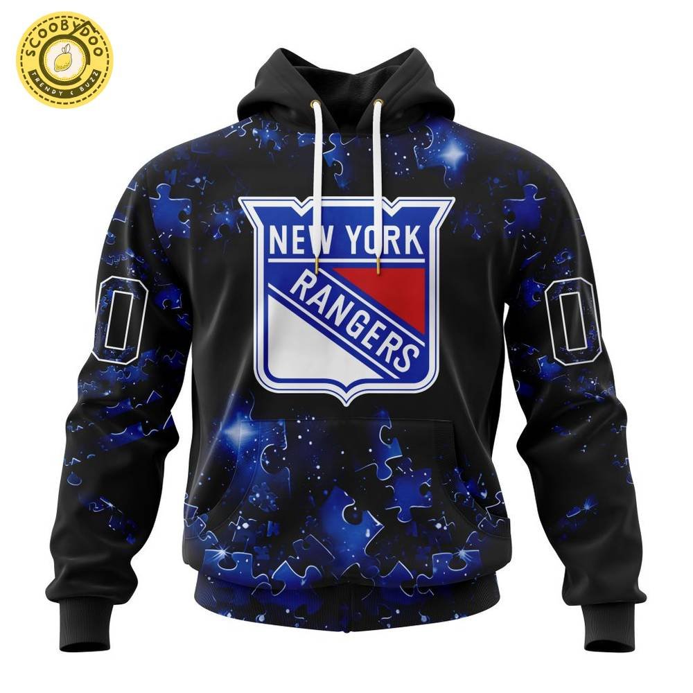 Limited Edition NHL New York Rangers Special Autism Awareness Design Hoodie 2024 Limited Edition NHL New York Rangers Special Autism Awareness Design Hoodie 2024
