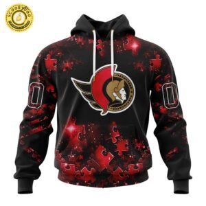 Limited Edition NHL Ottawa Senators Special Autism Awareness Design Hoodie 2024