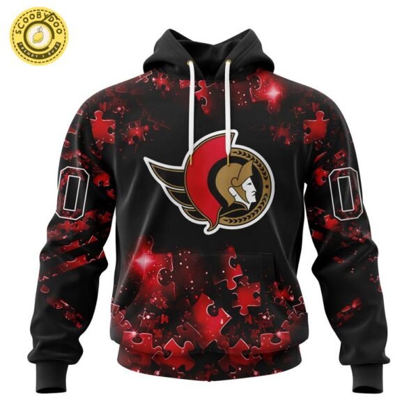 Limited Edition NHL Ottawa Senators Special Autism Awareness Design Hoodie 2024