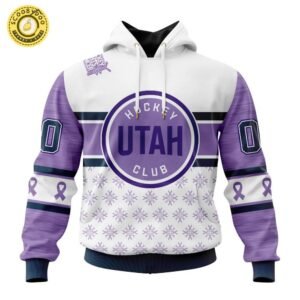 Limited Edition NHL Utah Hockey Club Special Hockey Fight Cancer Design Hoodie 2024