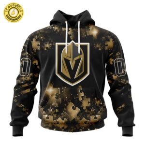 Limited Edition NHL Vegas Golden Knights Special Autism Awareness Hoodie 2024