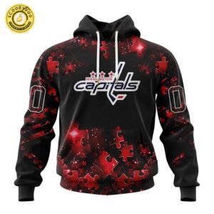 Limited Edition NHL Washington Capitals Special Autism Awareness Hoodie 2024