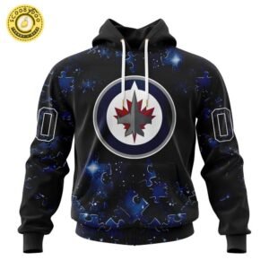Limited Edition NHL Winnipeg Jets Special Autism Awareness Hoodie 2024