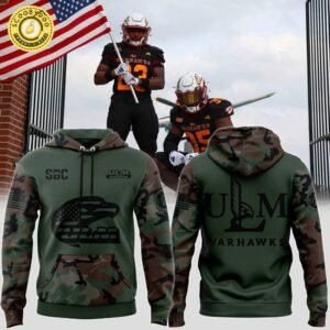 Limited_ULM Football Camo 2024 Salute to Service Club Fleece Pullover Hoodie