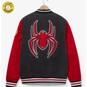 Marvel Spider-Man Miles Morales Denim Varsity Jacket