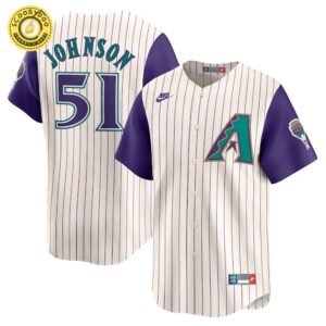 Men’S Arizona Diamondbacks Nike Cream Throwback Cooperstown Collection Limited Jersey Custom