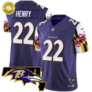 Men’s Ravens Maryland Flag Vapor 2024 Limited Jersey