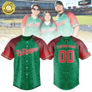 Mexican Heritage Night LA Dodgers Personalized Jersey | MLB Mexican Heritage Dodgers Fan Jersey