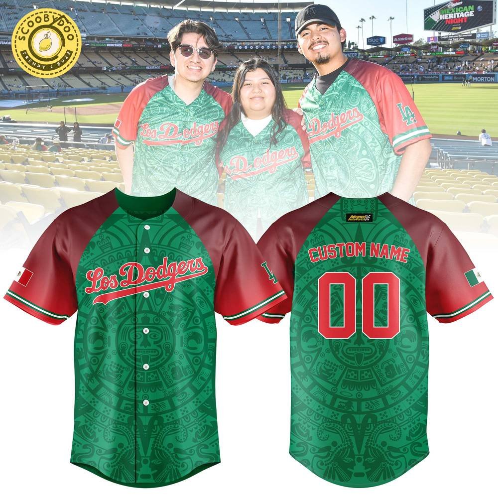 Mexican Heritage Night LA Dodgers Personalized Jersey | MLB Mexican Heritage Dodgers Fan Jersey Mexican Heritage Night LA Dodgers Personalized Jersey | MLB Mexican Heritage Dodgers Fan Jersey