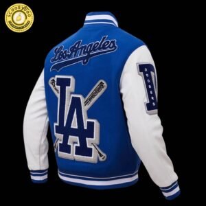 Mlb Los Angeles Dodgers Mashup Men’S Rib Wool Varsity Jacket