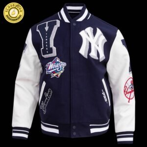 Mlb New York Yankees Mashup Men’S Rib Wool Varsity Jacket