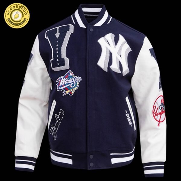 Mlb New York Yankees Mashup Men’S Rib Wool Varsity Jacket