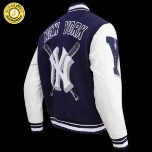 Mlb New York Yankees Mashup Men’S Rib Wool Varsity Jacket