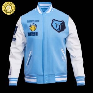 Nba Memphis Grizzlies Retro Classic Men’S Rib Wool Varsity Jacket