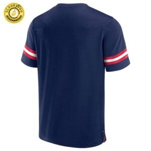 New England Patriots Nfl Hashmark V-Neck Short Sleeve Jersey