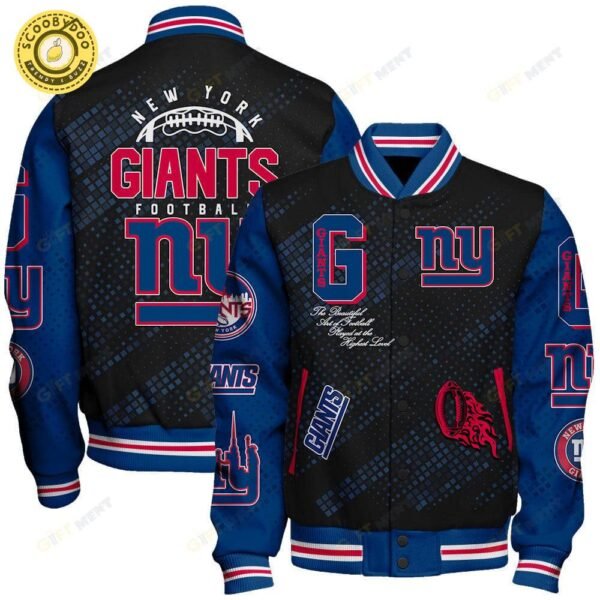 New York Giants National Football League Pattern Varsity Jacket