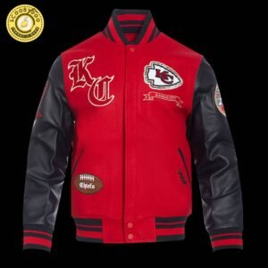 Nfl Kansas City Chiefs Pro Prep Men’S Wool Varsity Jacket