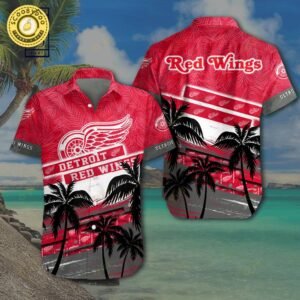 Nhl Detroit Red Wings Hawaiian Shirt