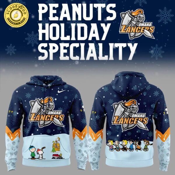 Omaha Lancers Peanuts & Snoopy Nike Yellow Hoodie