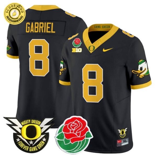 Oregon Ducks 2025 Rose Bowl Limited Edition Jersey with BIG Patch