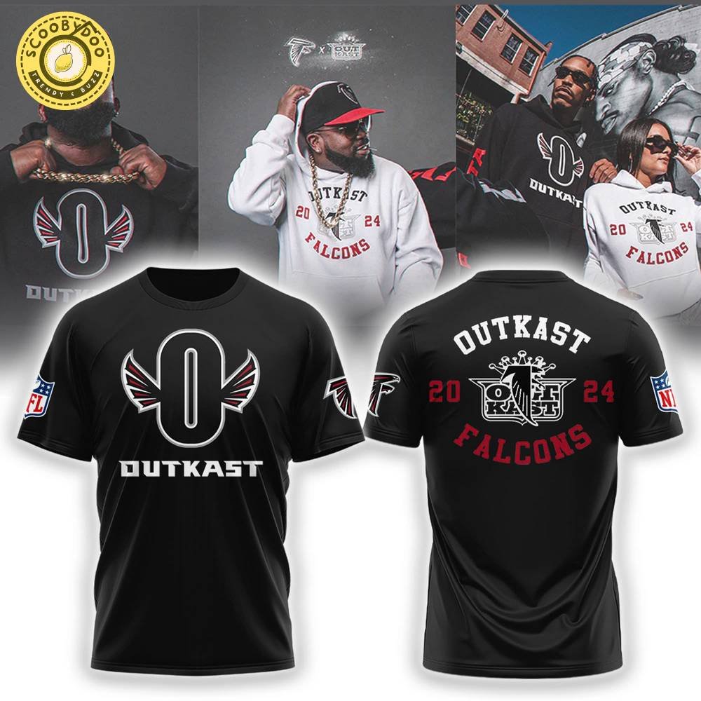 OutKast Atlanta Falcons 2024 Official T-Shirt OutKast Atlanta Falcons 2024 Official T-Shirt