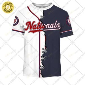 Personalized Mlb Washington Nationals Mix Jersey Tshirt
