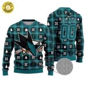 Personalized NHL San Jose Sharks Ugly Sweater For Christmas