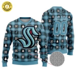 Personalized NHL Seattle Kraken Ugly Sweater For Christmas
