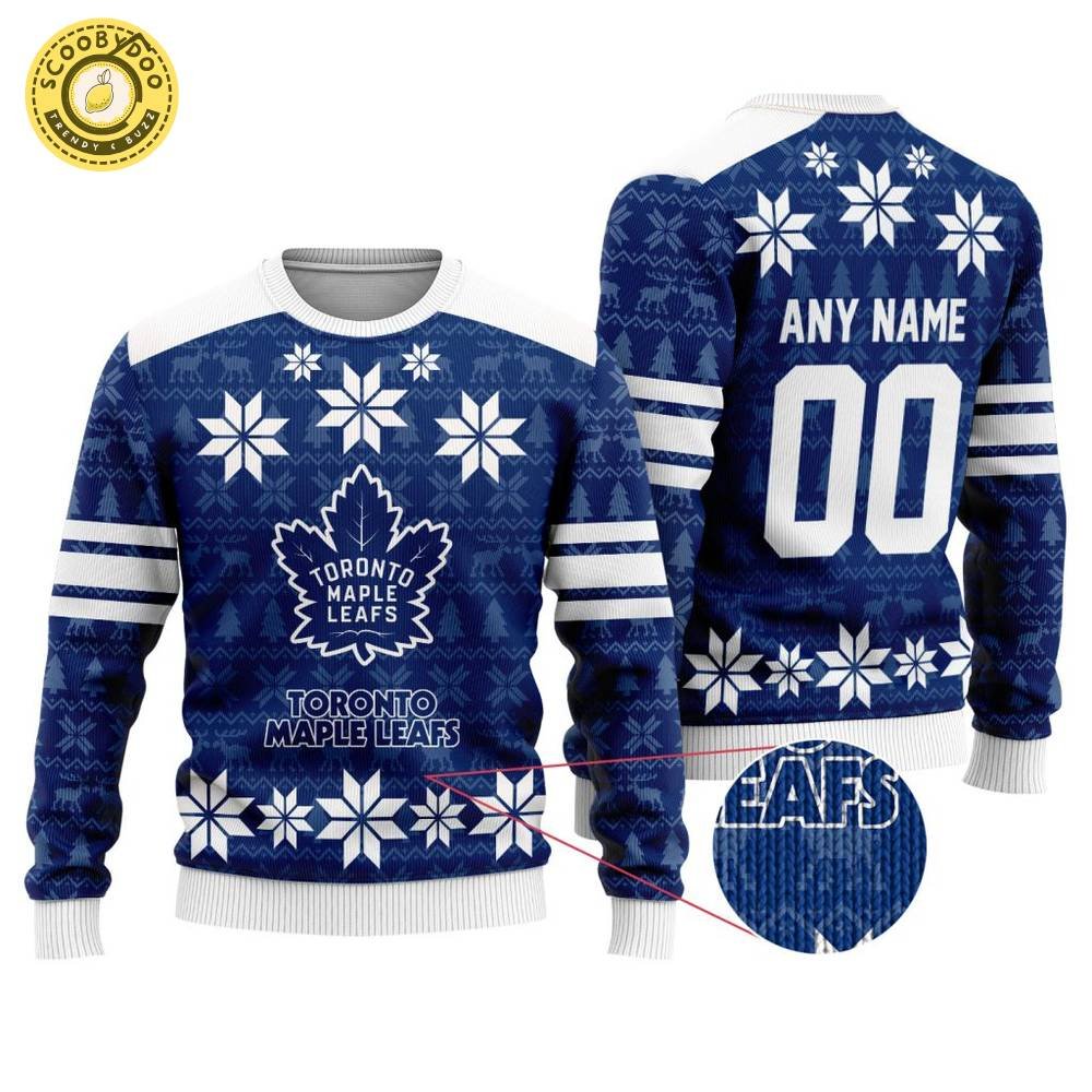 Personalized NHL Toronto Maple Leafs Special Ugly Sweater For Christmas Personalized NHL Toronto Maple Leafs Special Ugly Sweater For Christmas