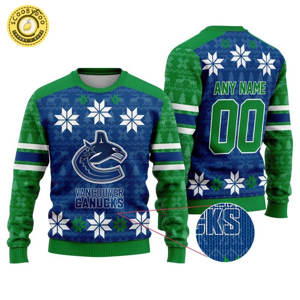 Personalized NHL Vancouver Canucks Special Ugly Sweater For Christmas Personalized NHL Vancouver Canucks Special Ugly Sweater For Christmas