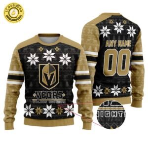 Personalized NHL Vegas Golden Knights Special Ugly Sweater For Christmas