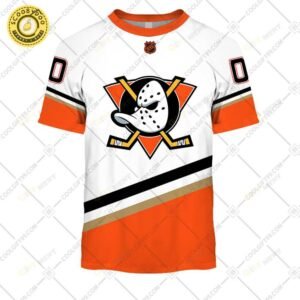 Personalized Nhl Anaheim Ducks Reverse Retro Style Tshirt