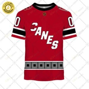 Personalized Nhl Carolina Hurricanes Reverse Retro Style Tshirt