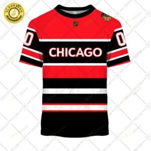 Personalized Nhl Chicago Blackhawks Reverse Retro Style Tshirt