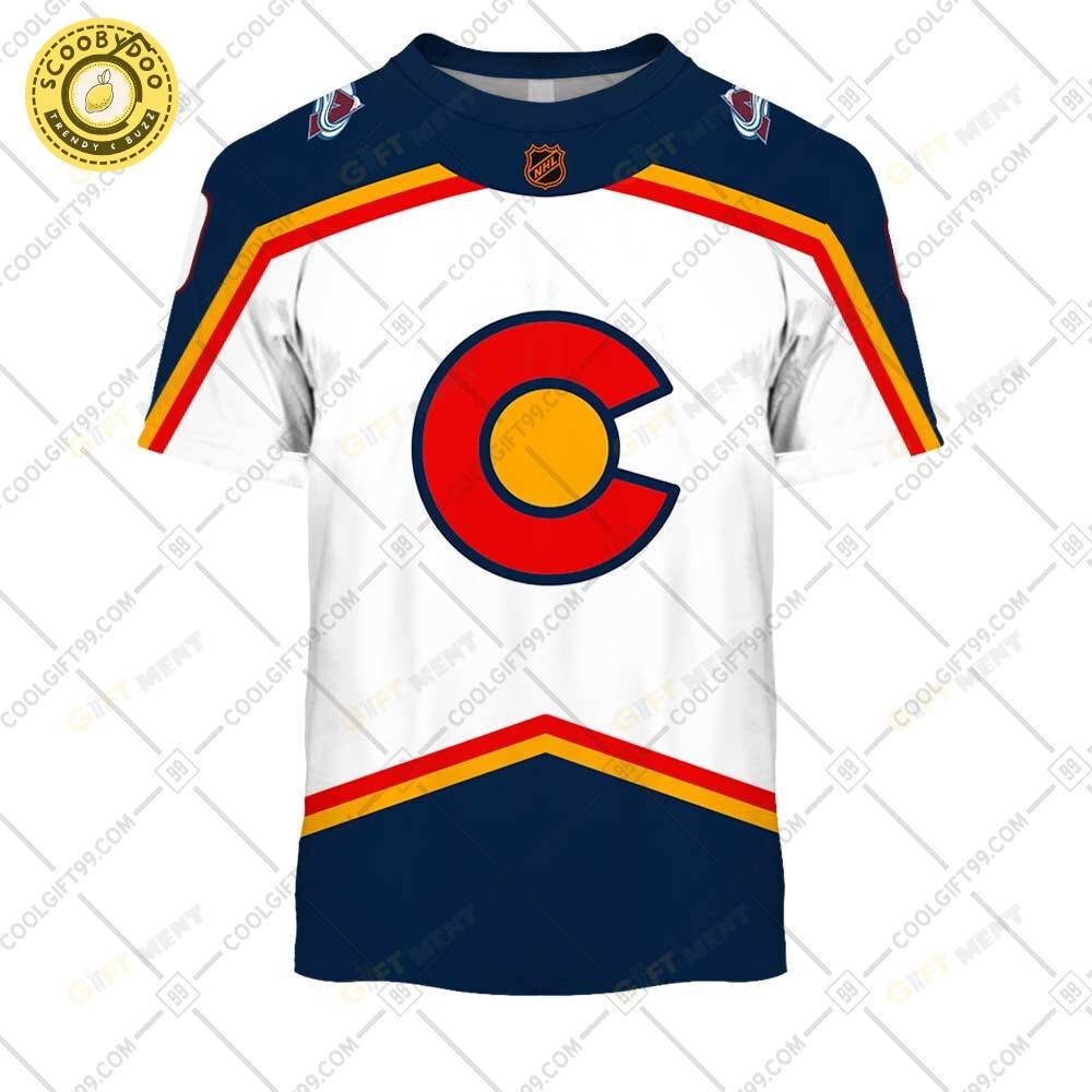 Personalized Nhl Colorado Avalanche Reverse Retro Style Tshirt Personalized Nhl Colorado Avalanche Reverse Retro Style Tshirt