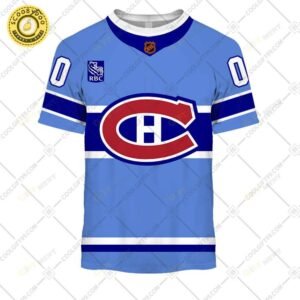 Personalized Nhl Montreal Canadiens Reverse Retro Style Tshirt
