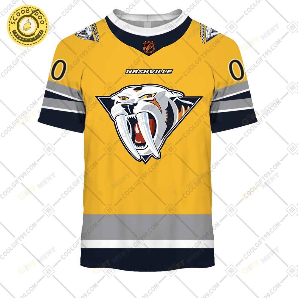 Personalized Nhl Nashville Predators Reverse Retro Style Personalized Nhl Nashville Predators Reverse Retro Style